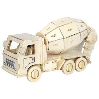 Diy Wooden Puzzle Engineering Truck