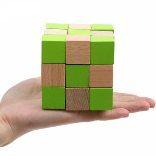 Teaser Wooden Cube 3D Puzzles