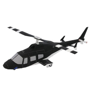 Black Single-rotor Helicopter 3D Puzzle